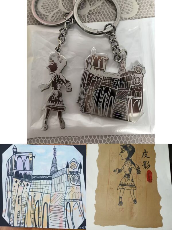 Kids' Artwork Turned Into Necklaces & Keychains
