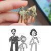Kids' Artwork Turned Into Necklaces & Keychains