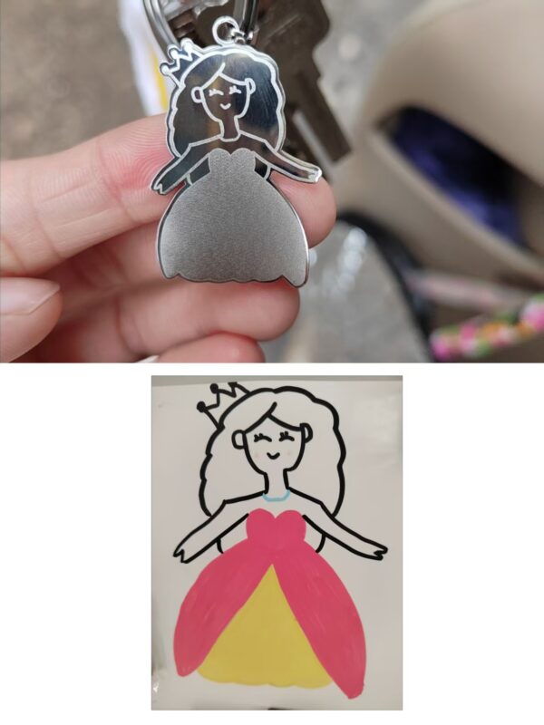 Kids' Artwork Turned Into Necklaces & Keychains