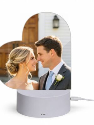4O8GMO_6_1 Personalized Acrylic lamp (heart shape)