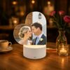 Personalized Acrylic lamp (heart shape)