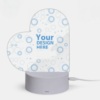 Personalized Acrylic lamp (heart shape)