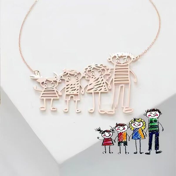 Kids' Artwork Turned Into Necklaces & Keychains
